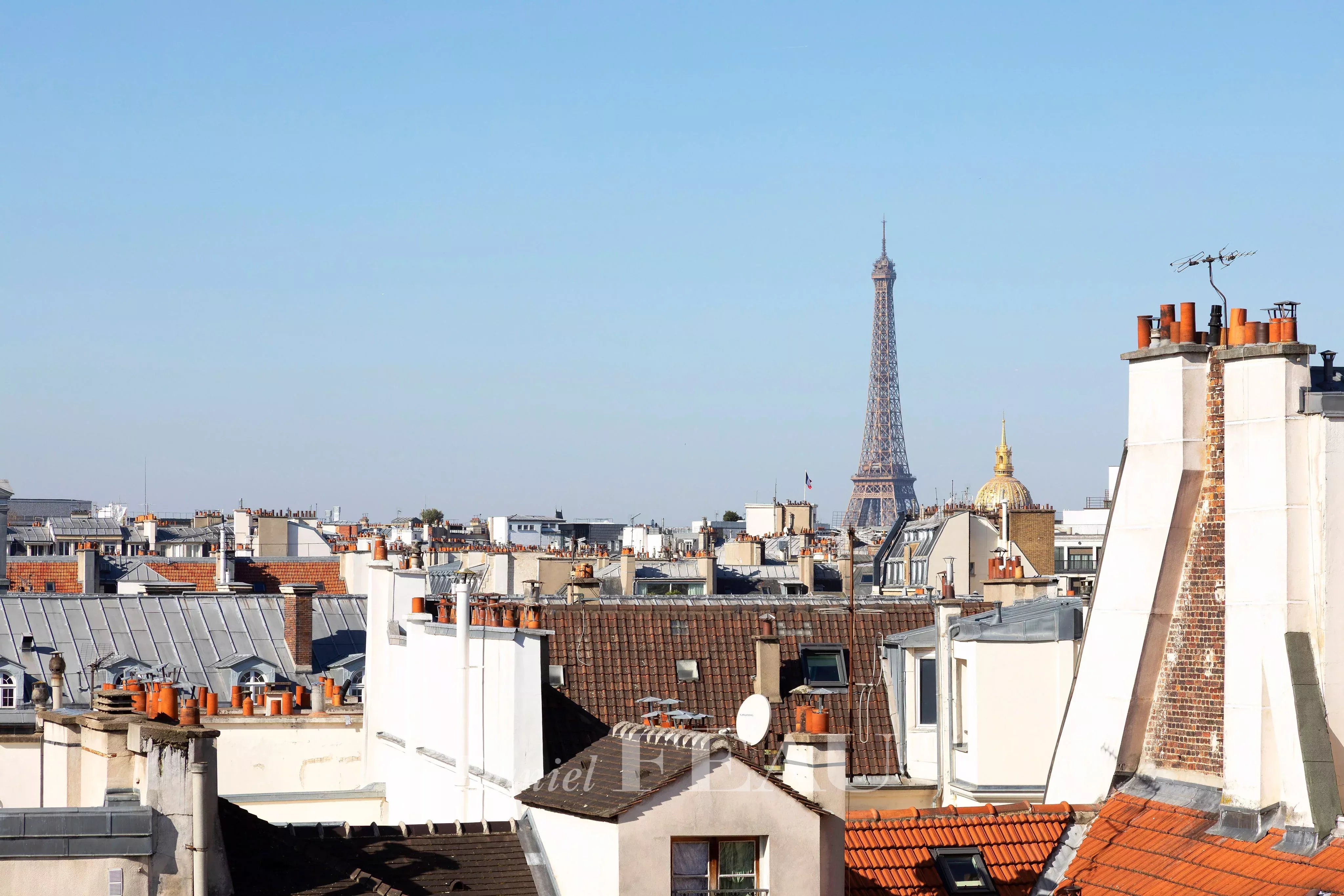 Vue depuis la chambre d'angle exposée à l'ouest