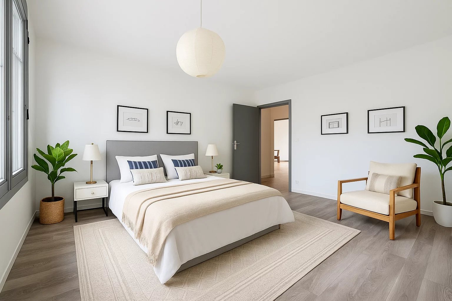 Appartement rénové de 3,5 pièces