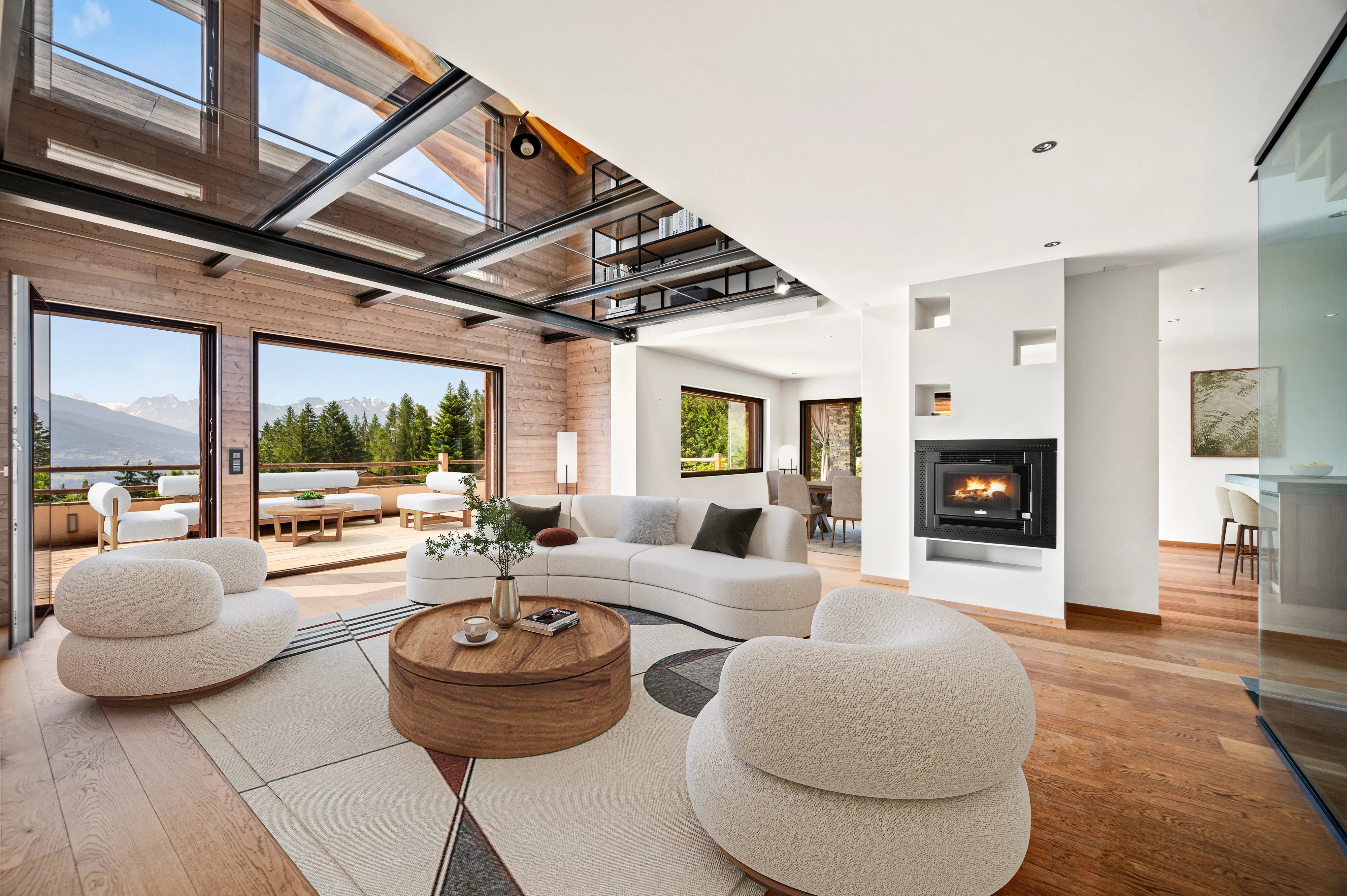 Contemporary High-End Chalet Nestled in Nature in Arbaz