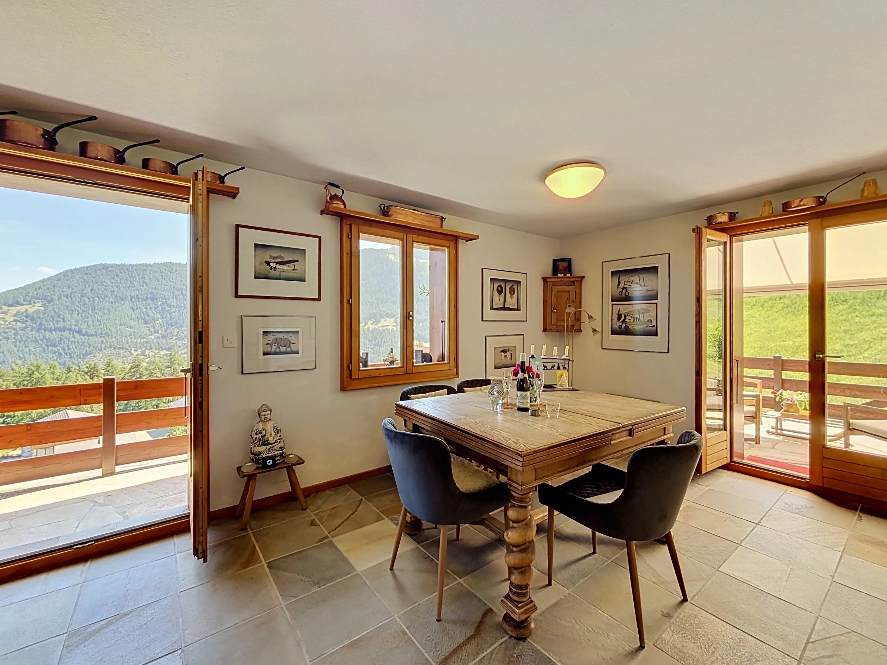 Chalet avec vue à couper le souffle