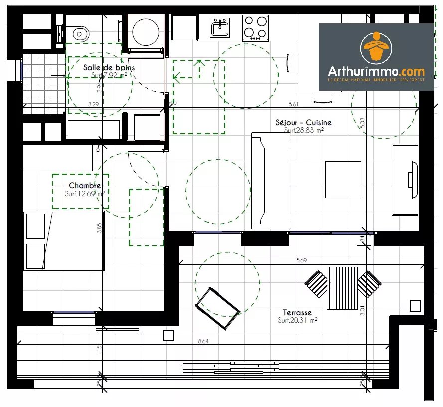 PORTICCIO - APPARTEMENT TYPE 2 - Photo 3