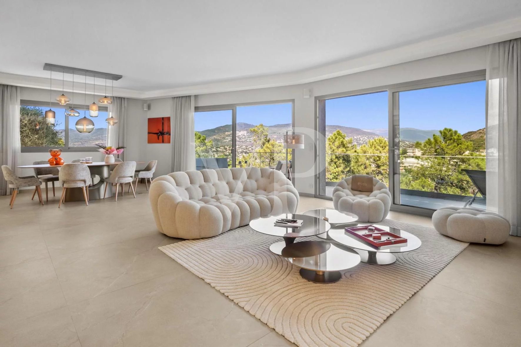 Near Cannes —  Contemporary Elegance with Sea View