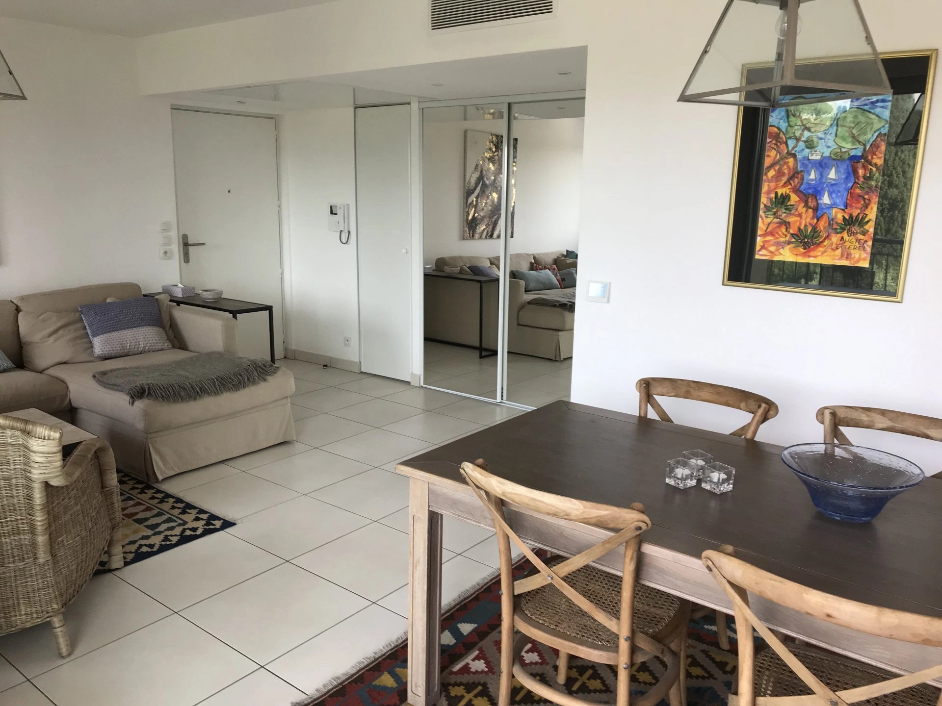 Living-room Tile Wooden floor