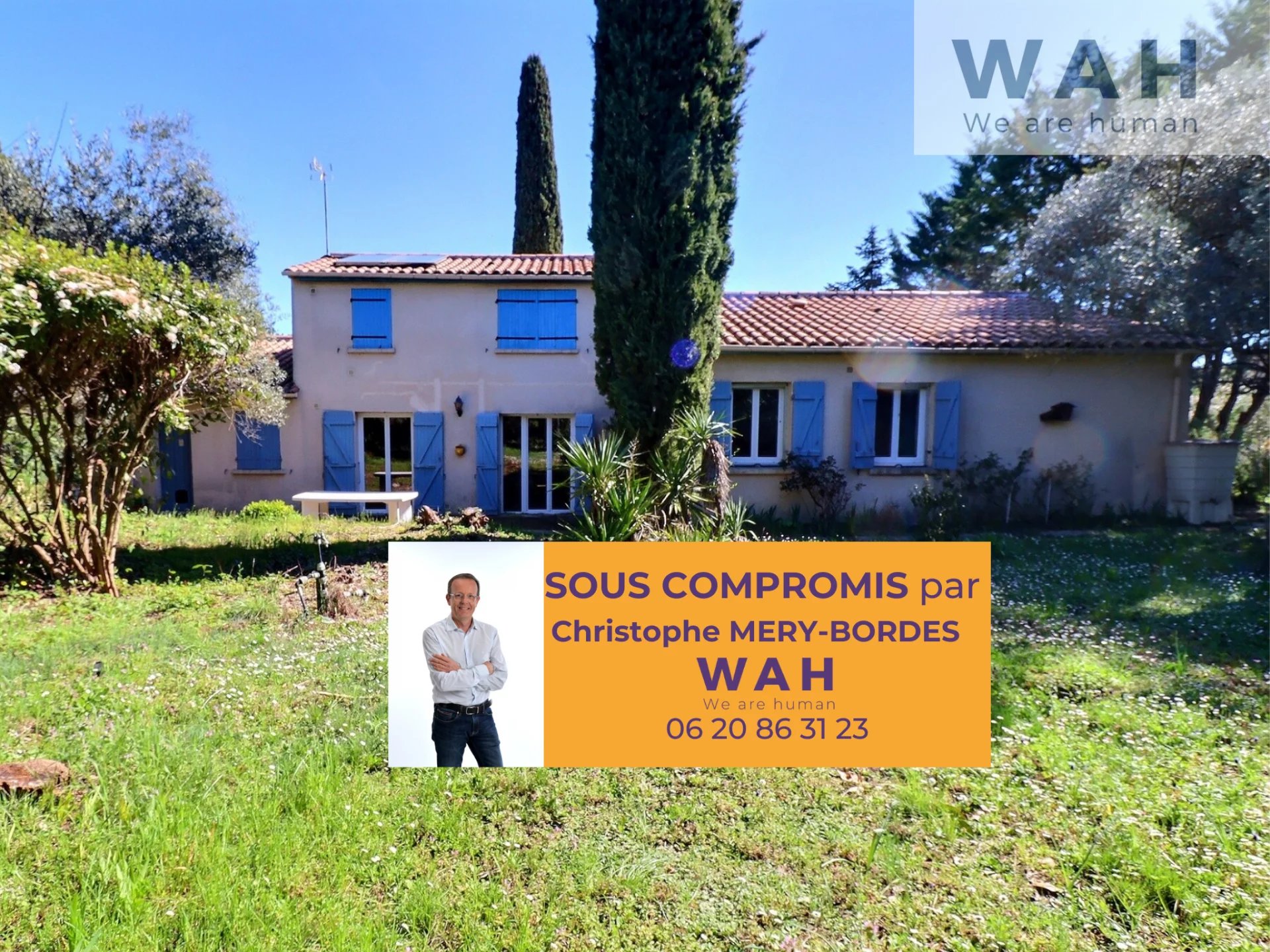 MAISON VILLA 5 PIECES SUR TERRAIN 1880 m2 - 34160 SAINT-JEAN