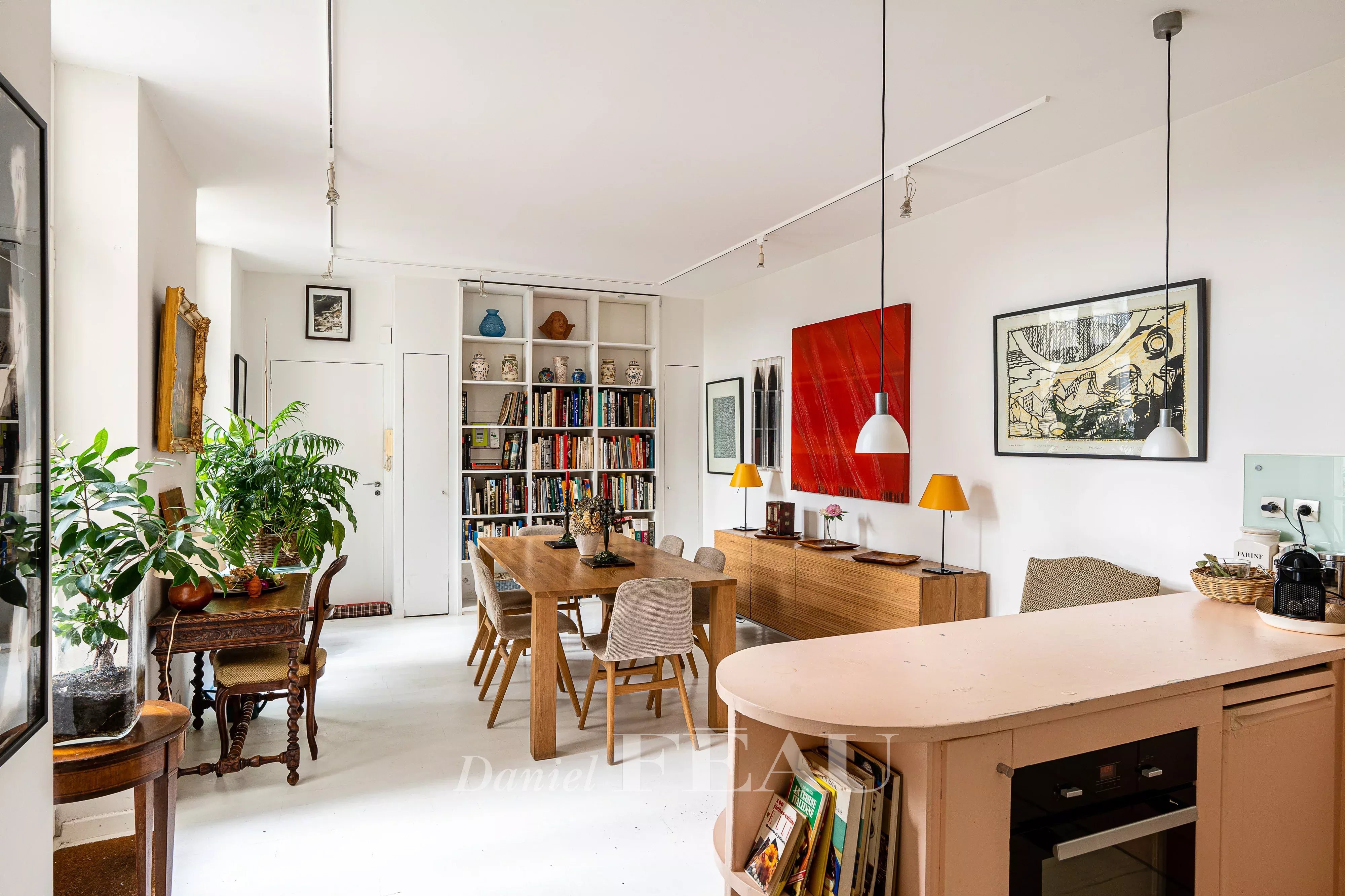 Dining room and kitchen