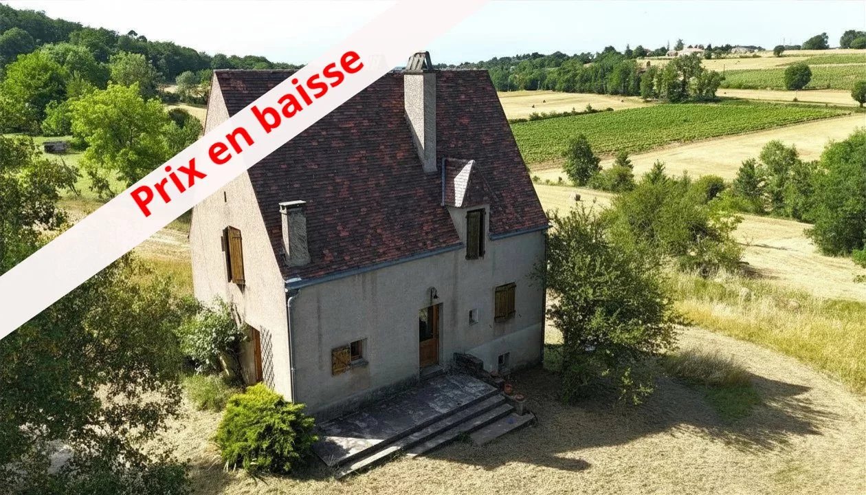 Agréable maison familiale avec garage, sur terrain de 2.8 ha proche Puy-l’Evêque