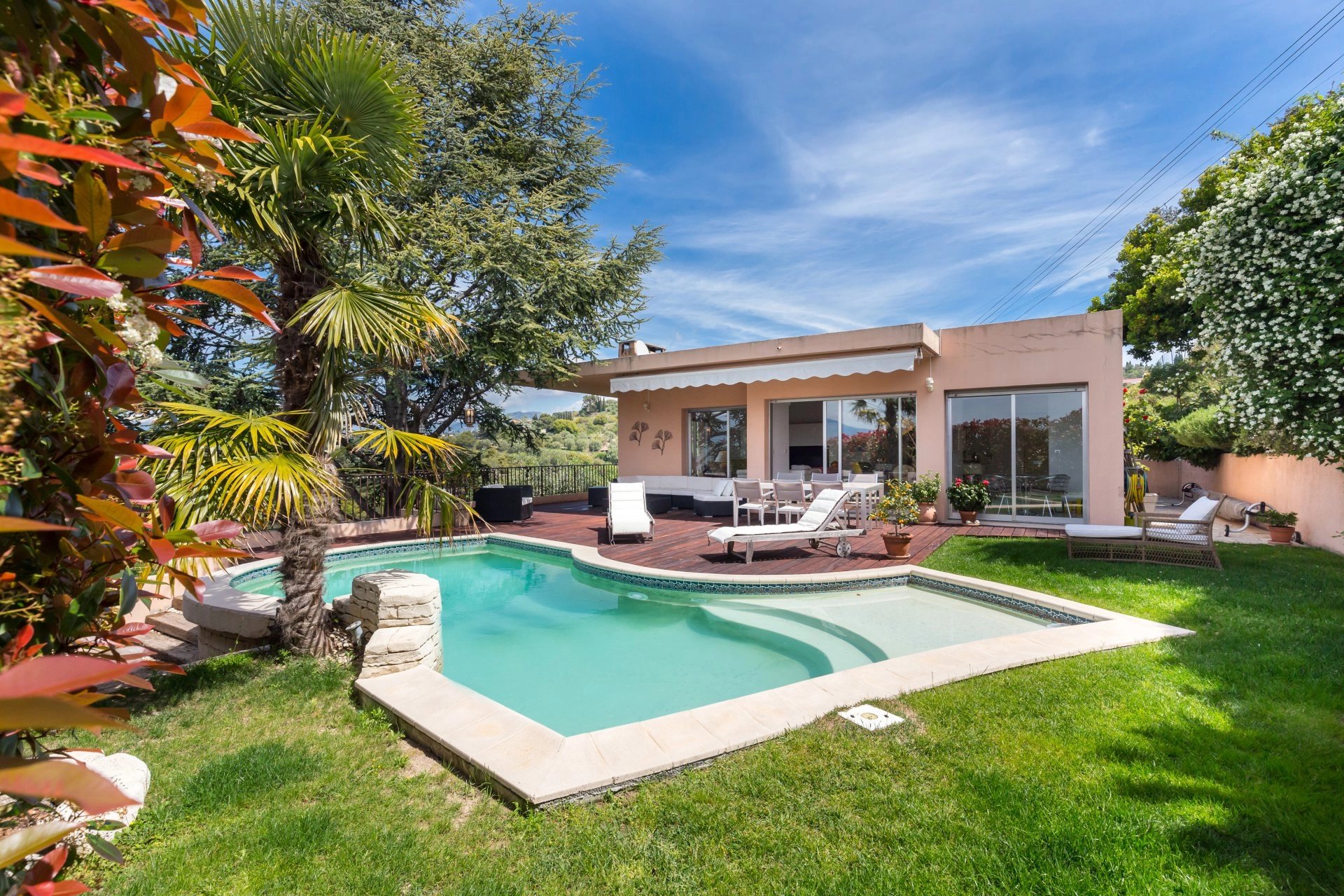 Nice Ouest / Crémât - Appartement Villa Avec Terrasse et Piscine