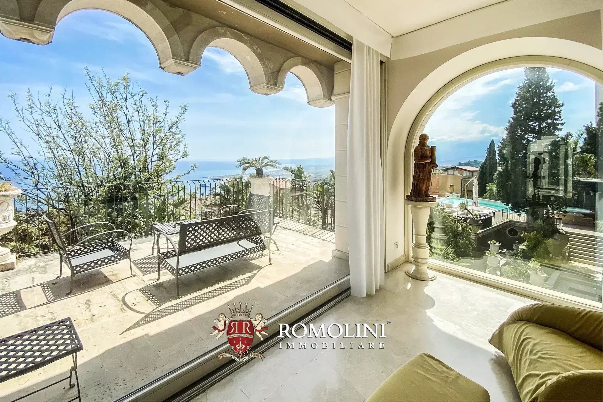 LUXURY SEA VIEW VILLA WITH POOL FOR SALE IN TAORMINA, SICILY