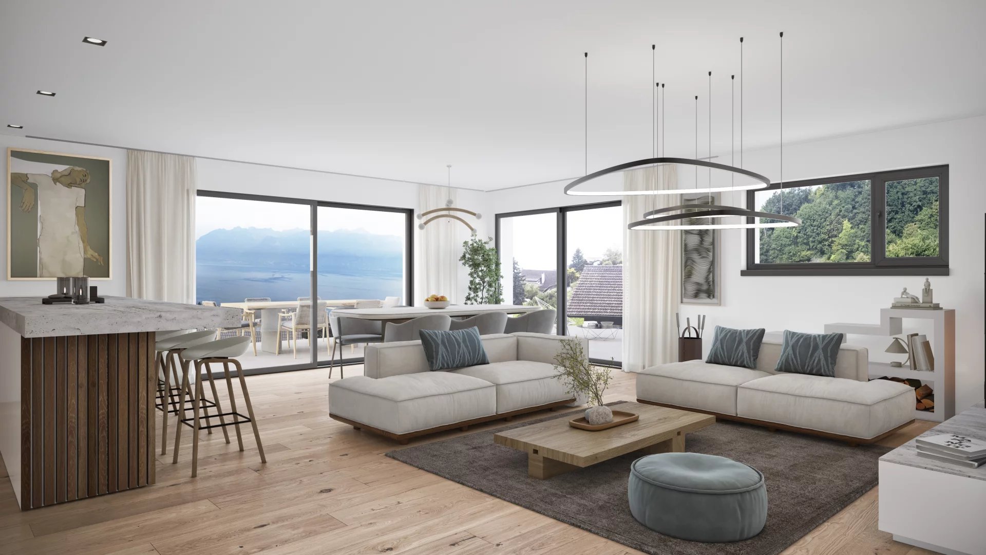 Villa jumelle de 5.5 pièces avec vue panoramique sur le lac !