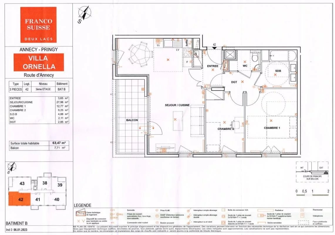 À Louer T3 NEUF 63m² PRINGY