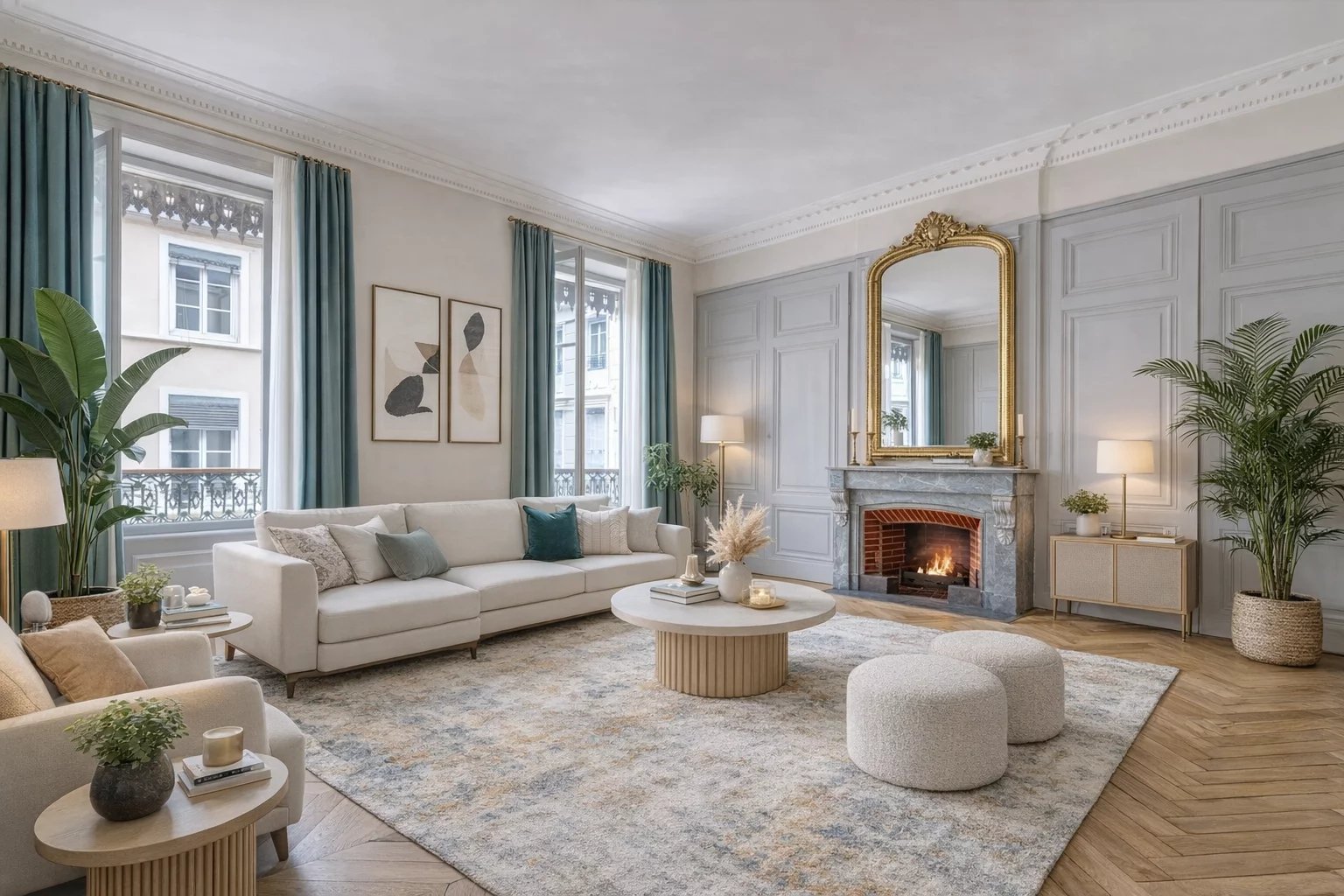 T3 haussmannien de 107,38 m² – Modulable en T4 – Quartier Ainay / Lyon 2ᵉ