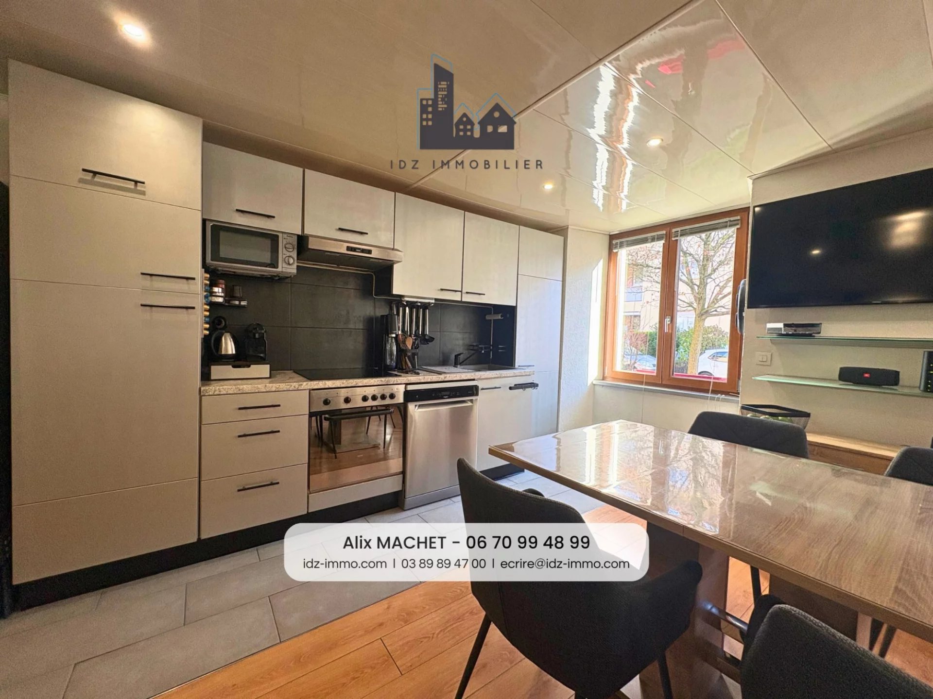 HUNINGUE : T3 de 55m2 / À proximité directe frontière Suisse