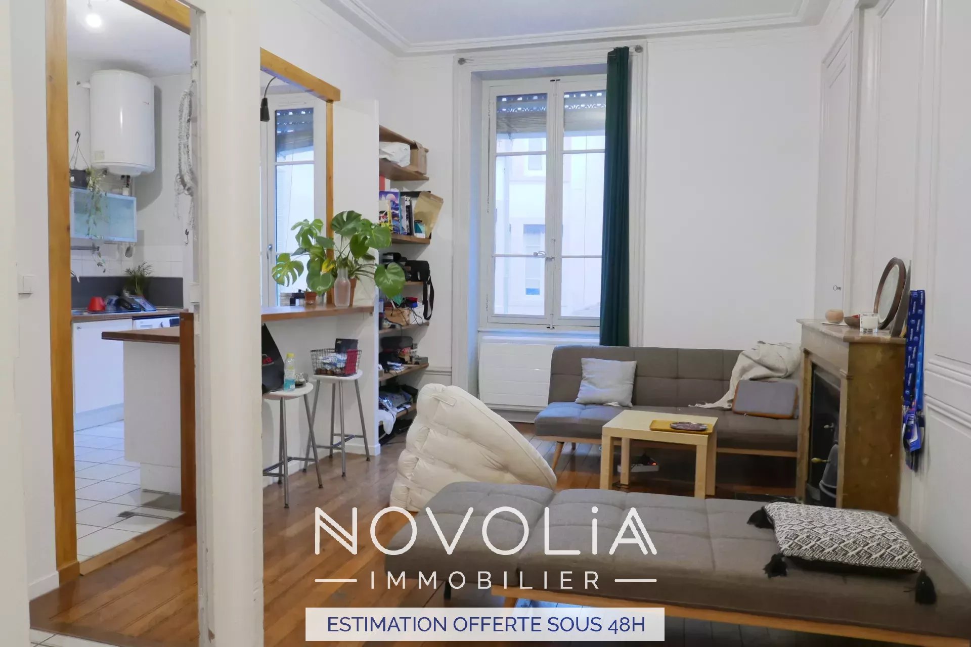 Achat Appartement, Surface de 56.55 m²/ Total carrez : 56.55 m², 2 pièces, Lyon 3ème (69003)