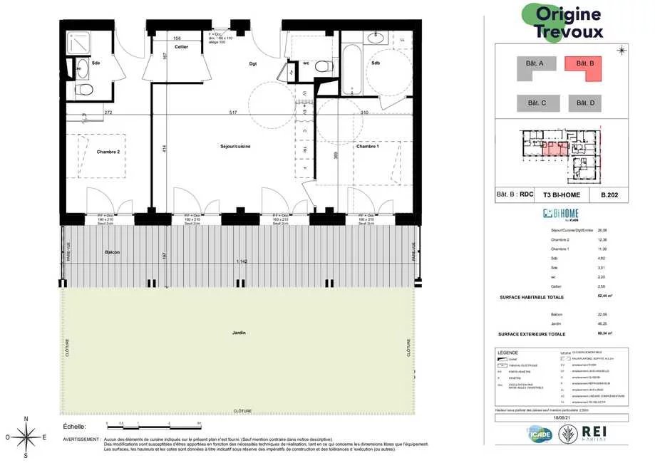 Appartement neuf T3 - À partir de 267 000 € TTC