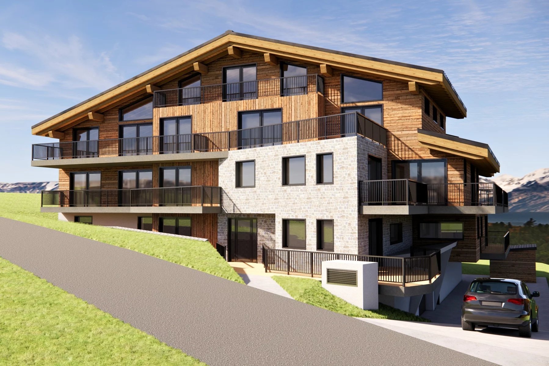 LES HOUCHES - New build apartment building comprising 12 apartments Accommodation in Chamonix