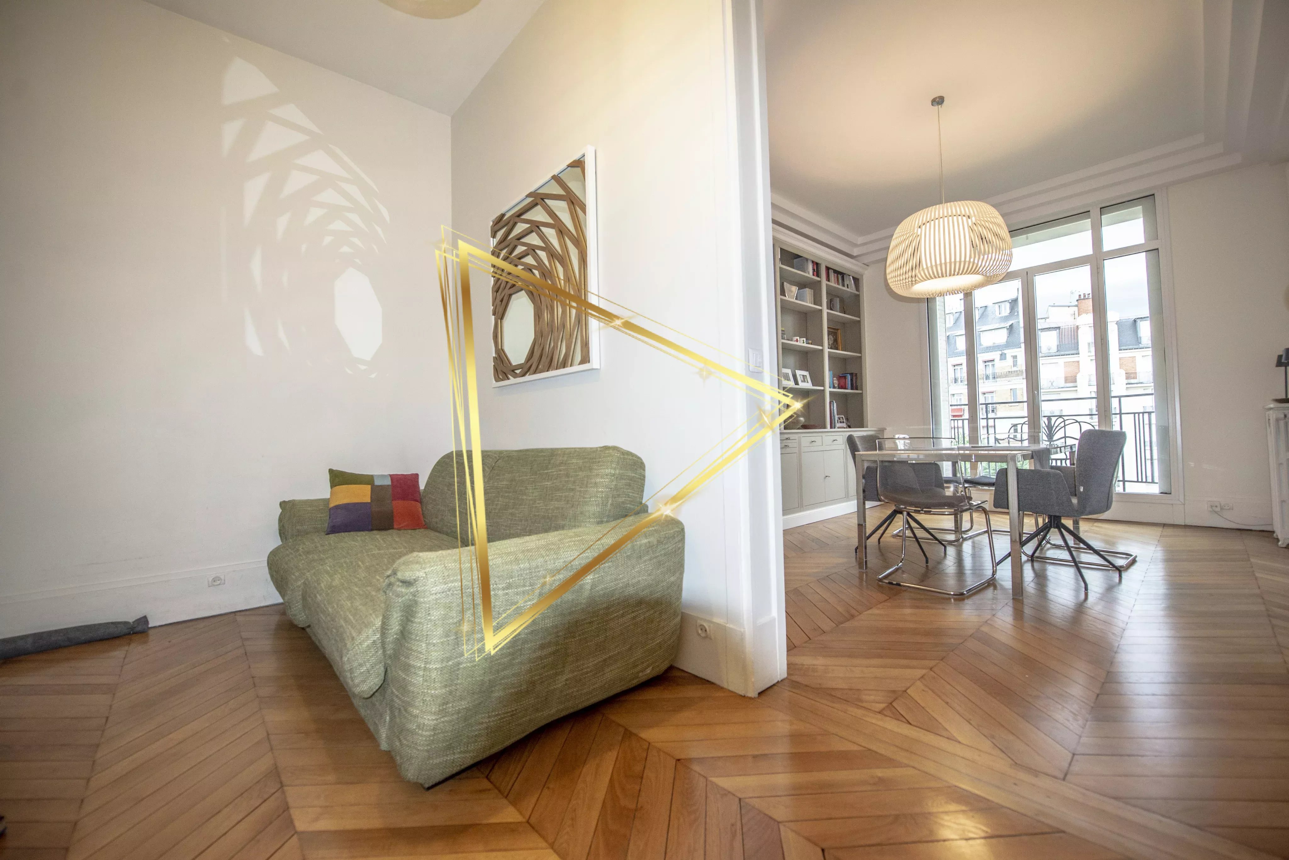 Appartement lumineux de 2 chambres à Auteuil, étage élevé !