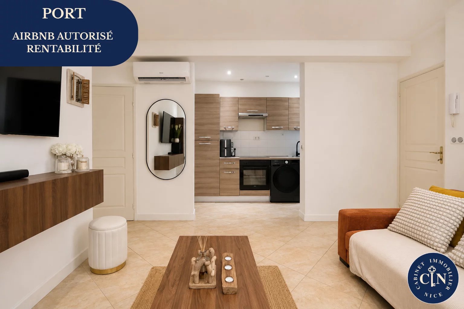 2 pièces 33 m² - rénovée - Le Port