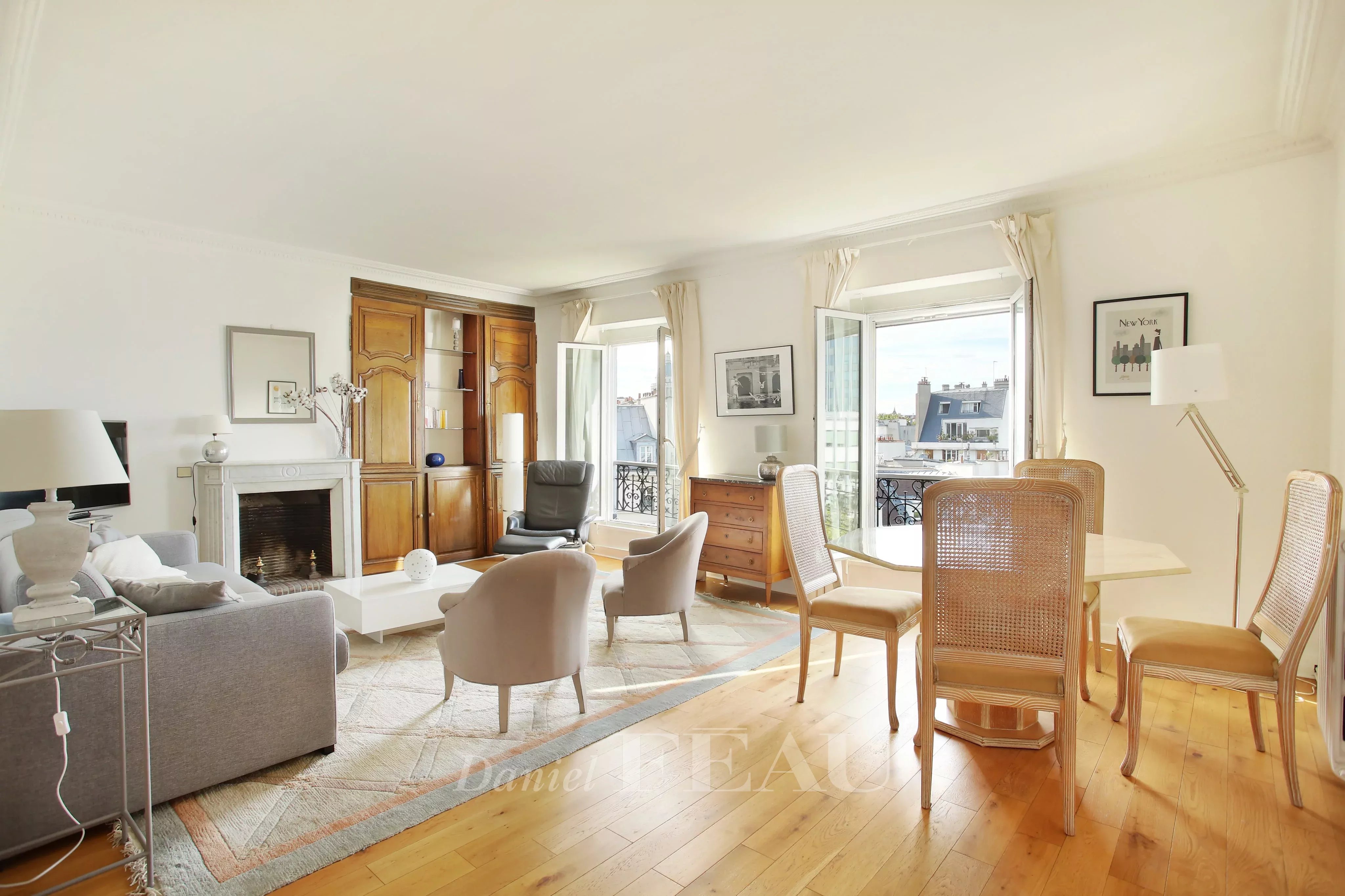 Salon Parquet Cheminée