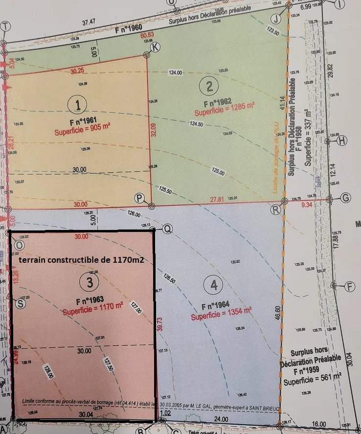 Vente Terrain Châtelaudren-Plouagat