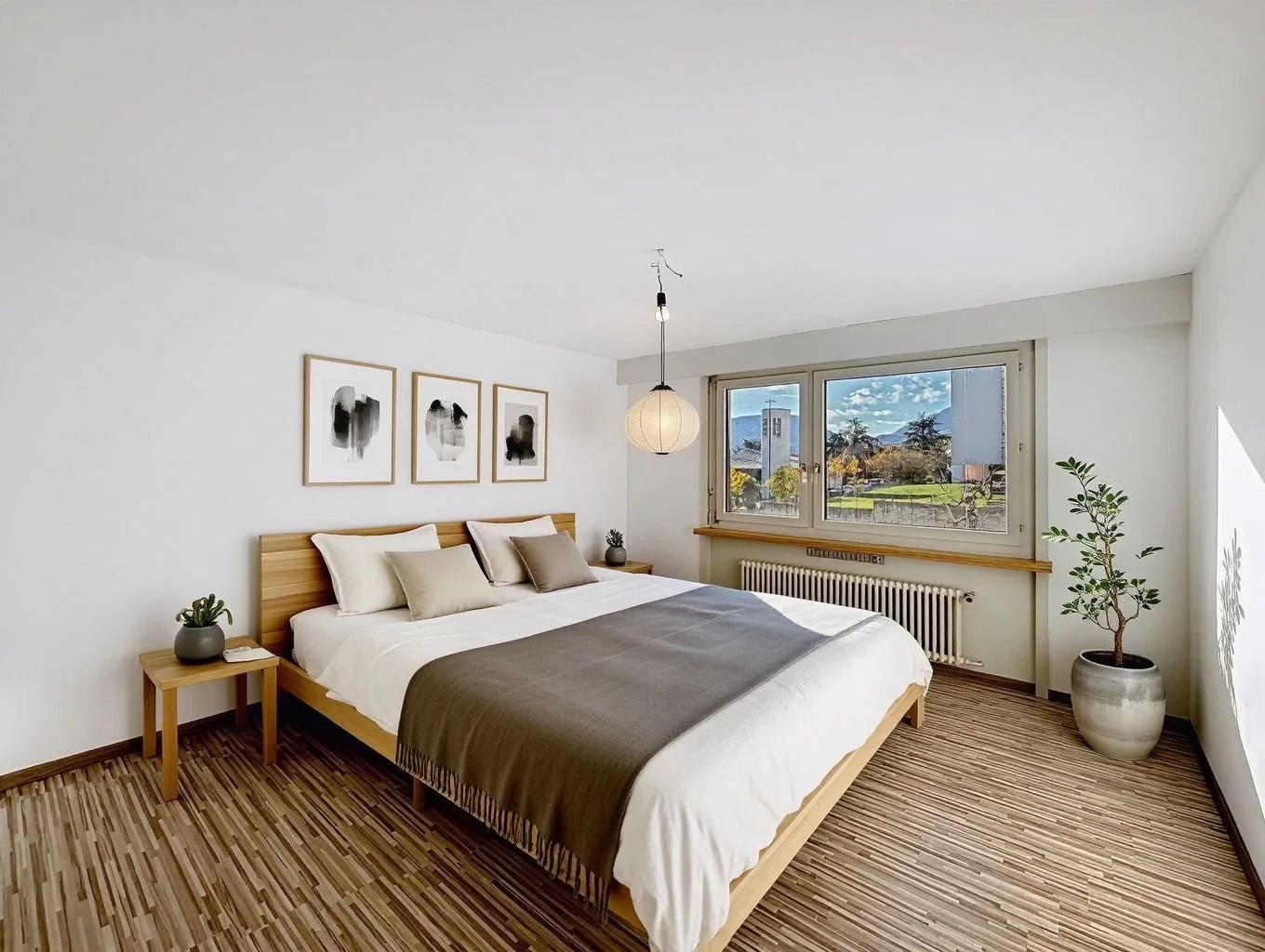 Appartement à Neuchâtel avec vue lac et alpes