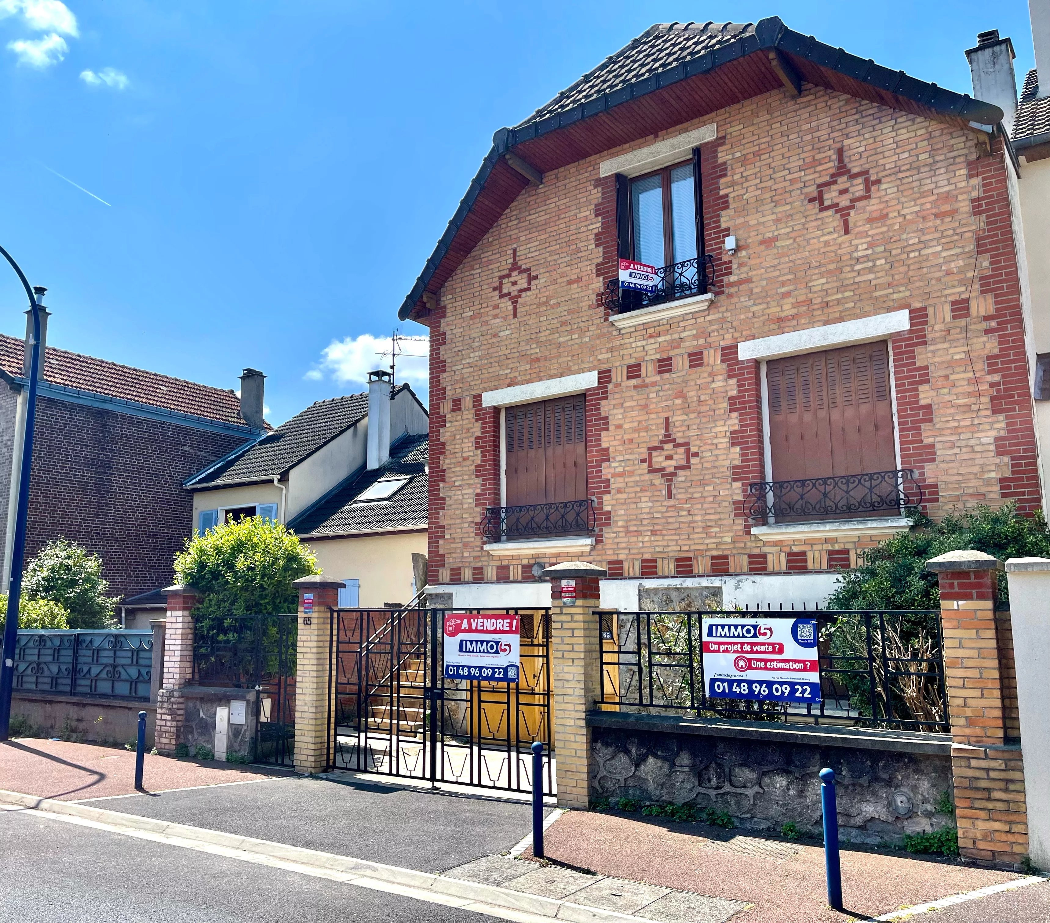 DRANCY - LES OISEAUX - Pavillon robuste 5 pièces - 4 chambres garage et grand jardin - proche gare RER B Dranc