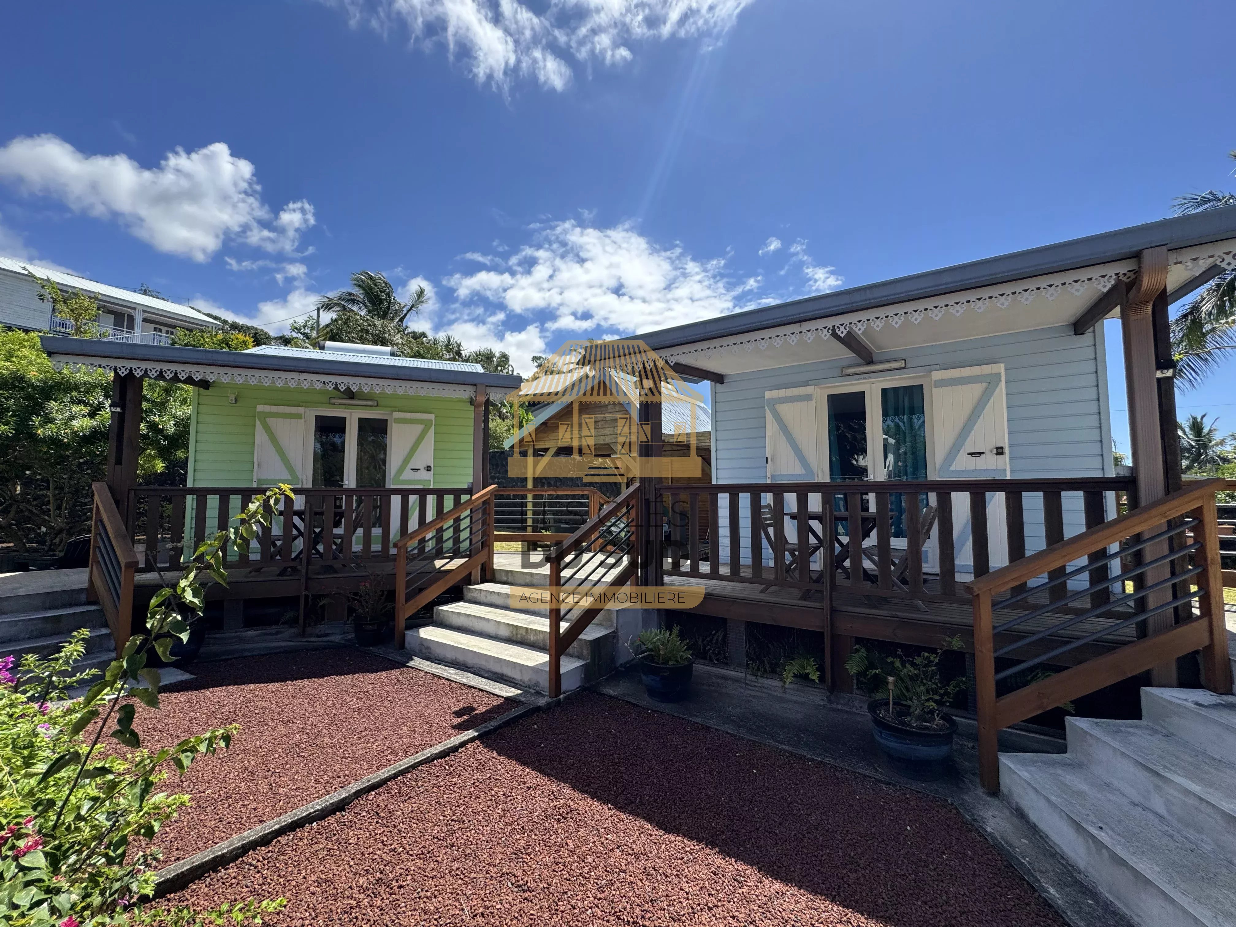 SAINT-PHILIPPE – BASSE VALLÉE – ENSEMBLE DE 5 BUNGALOWS EN LOCATION SAISONNIÈRE