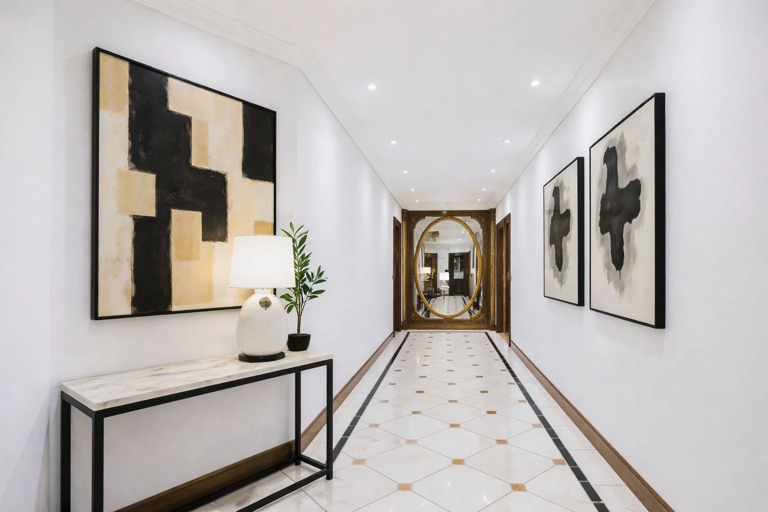 Elegant reception apartment in the heart of Champel