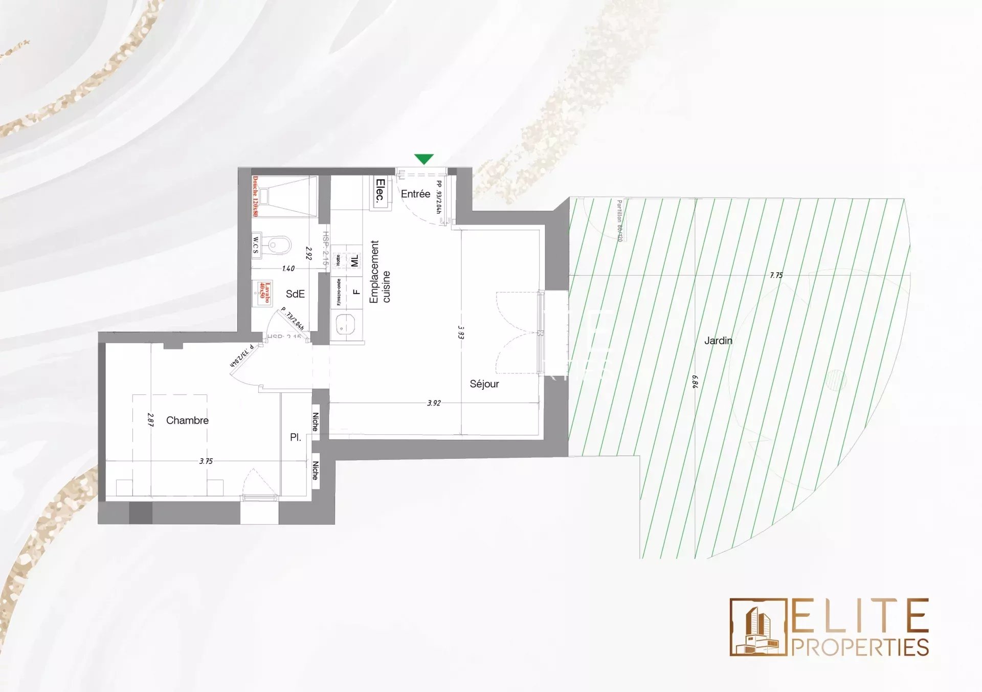 Mouans sartoux T2 - 31.90 m² habitable + 41.50 m² d'extérieur - Photo 3