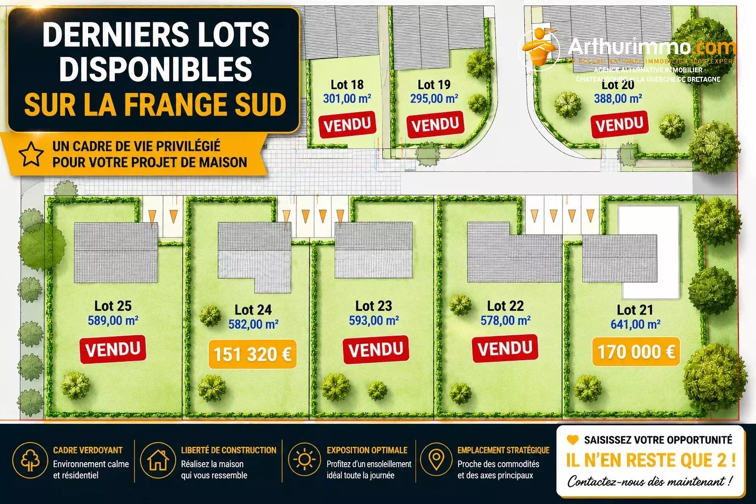 Parking à vendre, 582 m², Châteaubourg