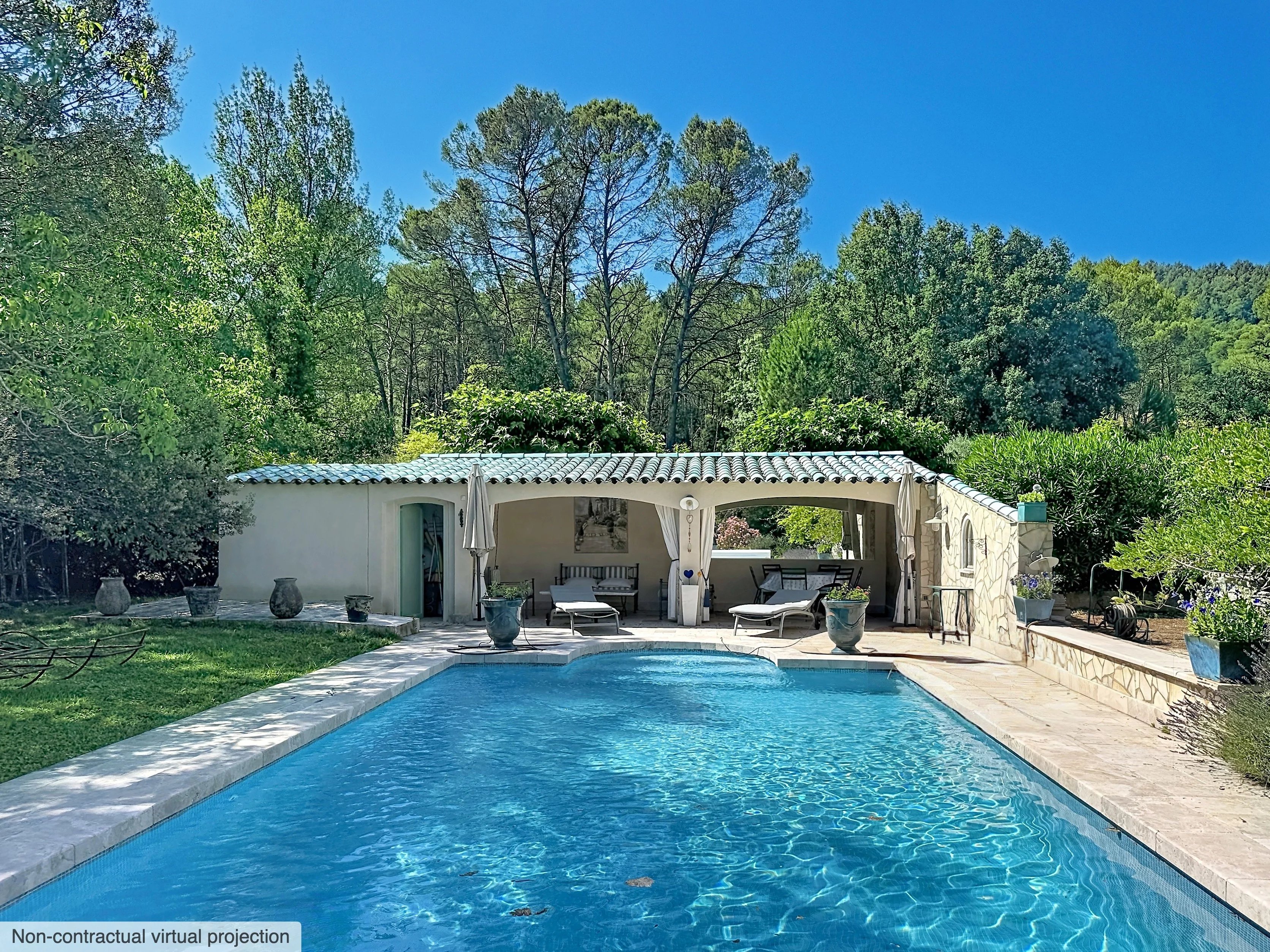 Exceptional property with 19th-century mill, detached villa, 2 pools on 1.6 hectares