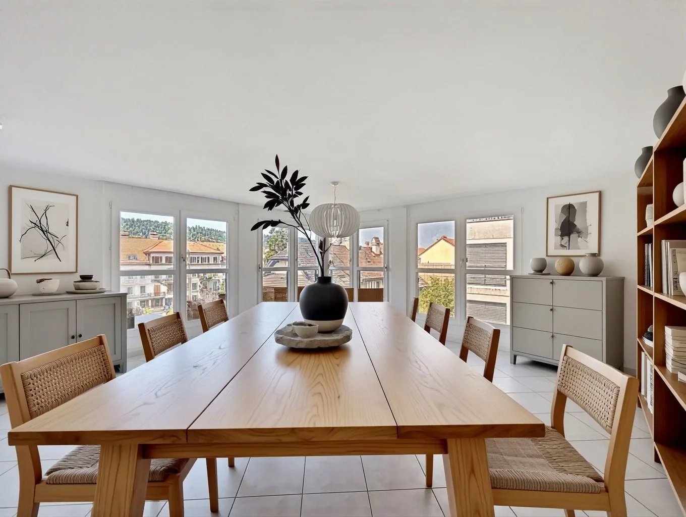 Lumineux et spacieux appartement – Garage & place intérieure – Centre-ville