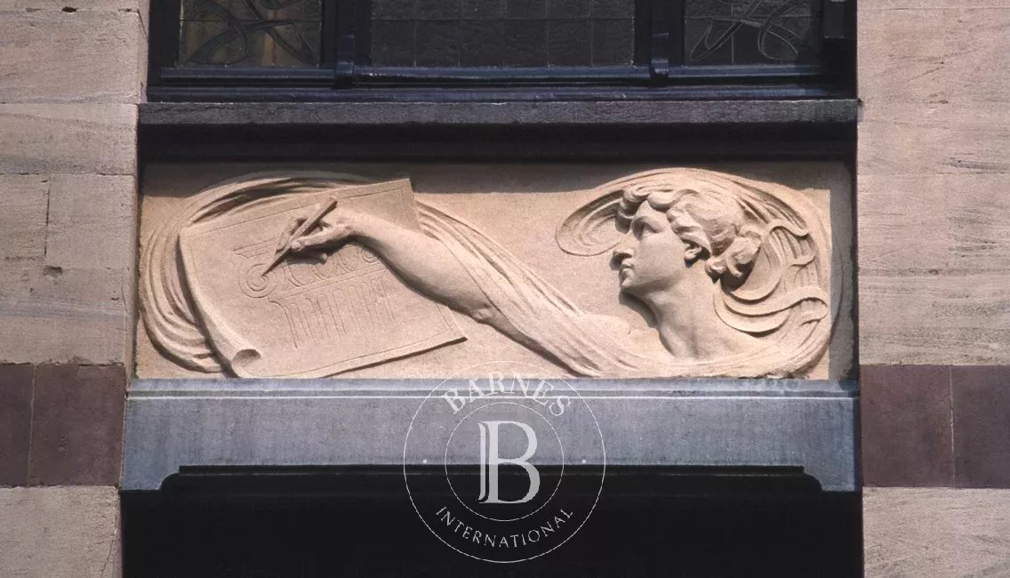 Brussels Squares district - large Art Nouveau house