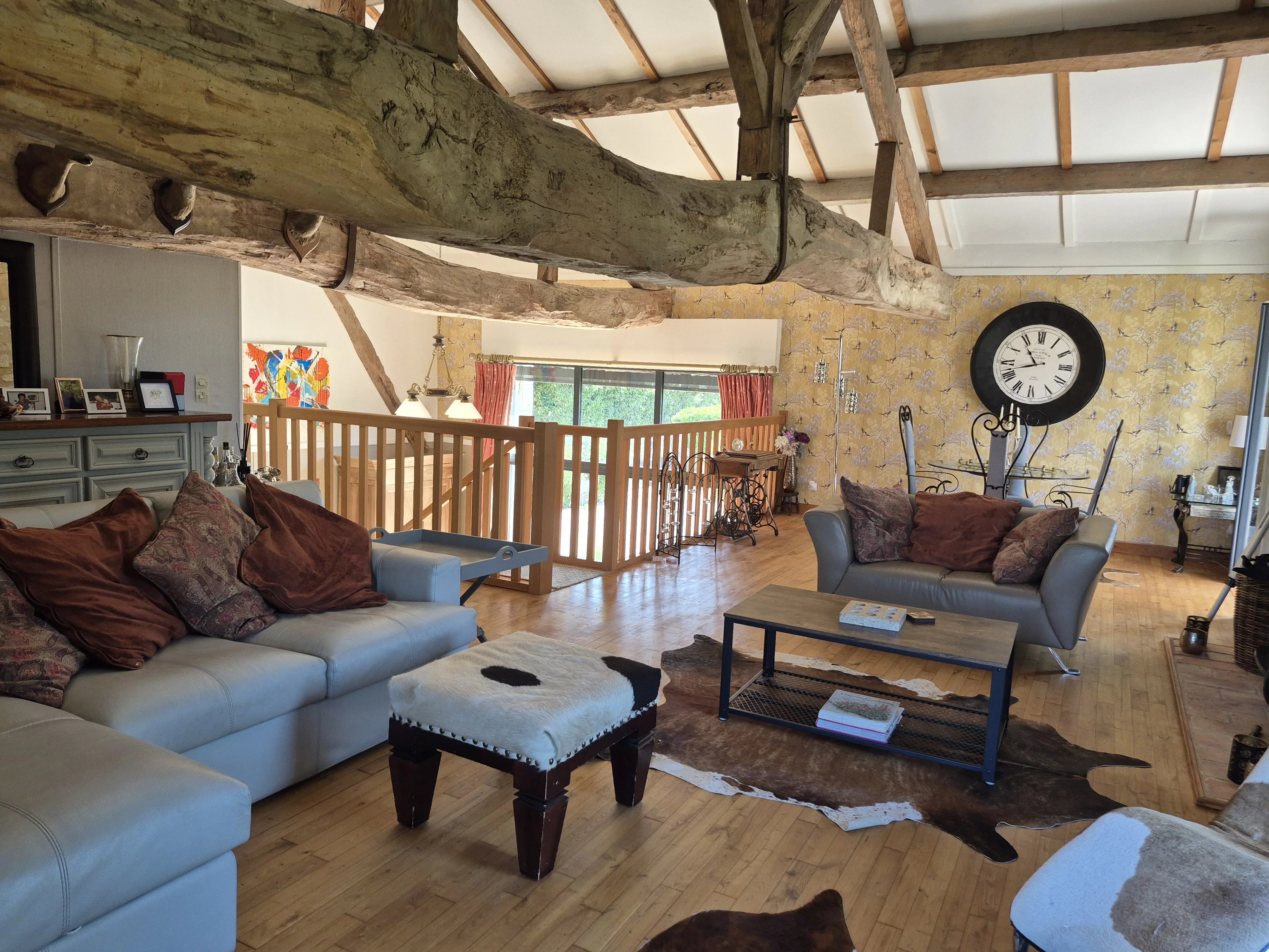 Stone Barn with Pool and Vineyard Views in Peaceful Countryside Setting