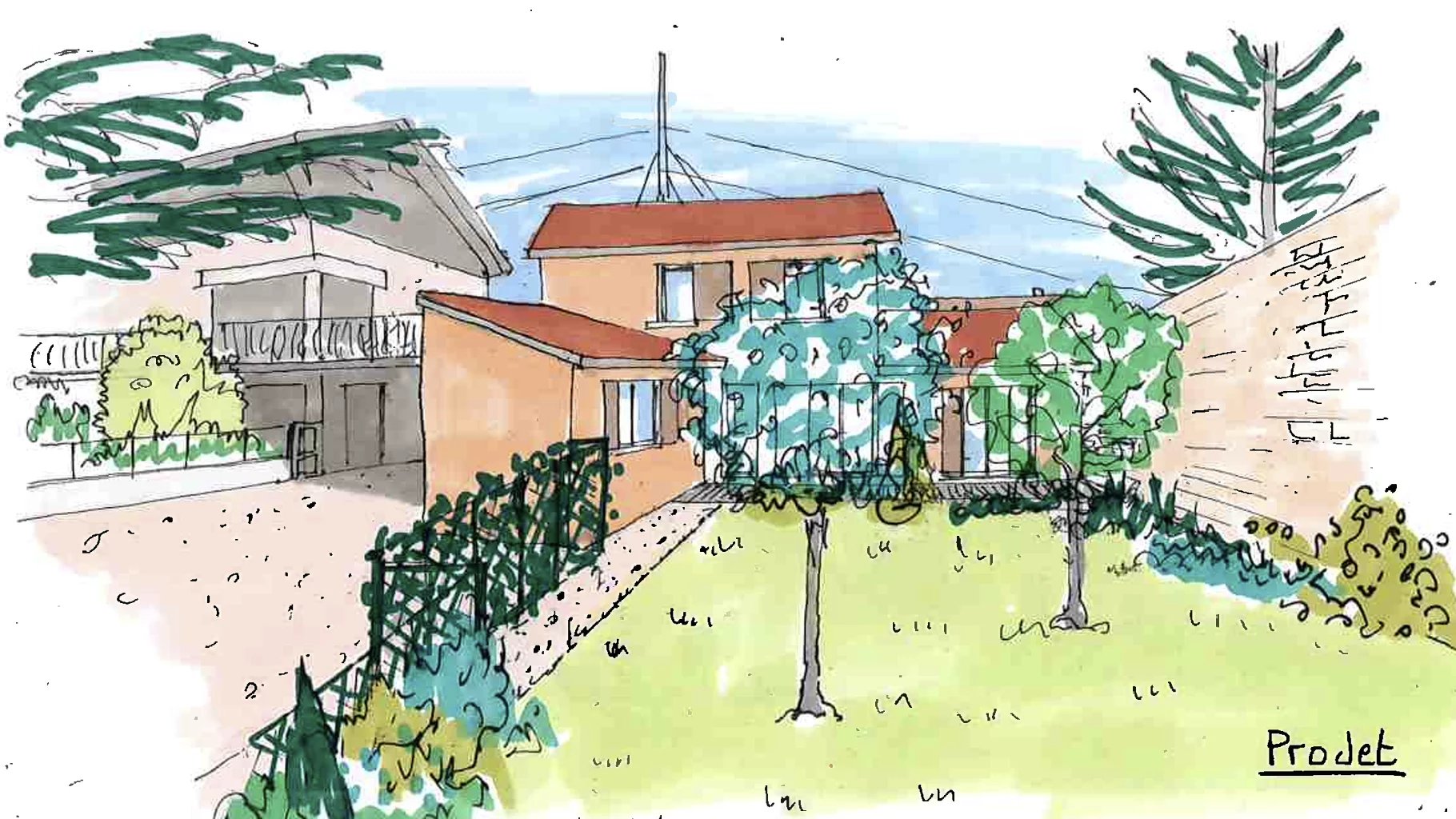 Maison avec travaux sur un terrain 200 m² au calme