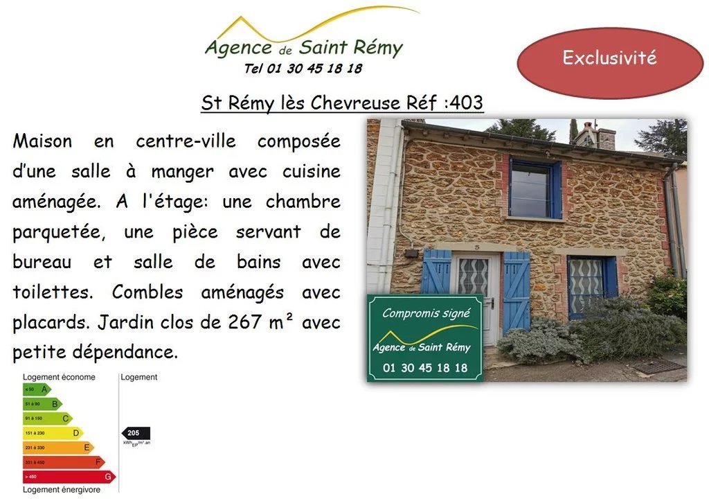 Vente Maison Saint-Rémy-lès-Chevreuse