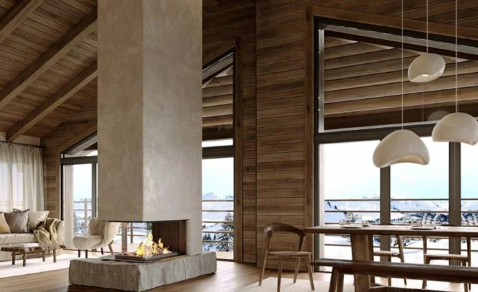 Chalet d'exception en construction