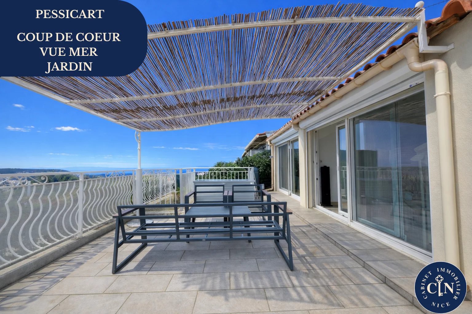 Maison mitoyenne 3 pièces – Jardins & terrasse – Pessicart - Photo 3