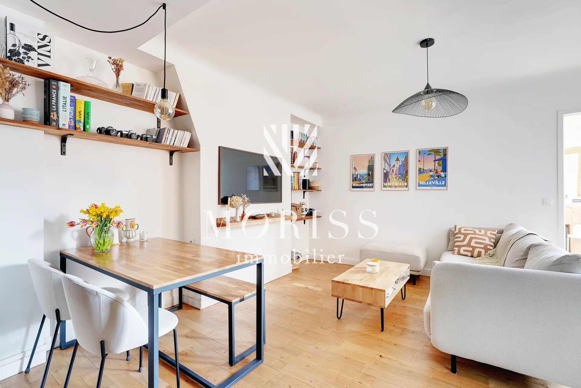 BEAU 2 PIECES LUMINEUX - PARIS 20EME - Image Array