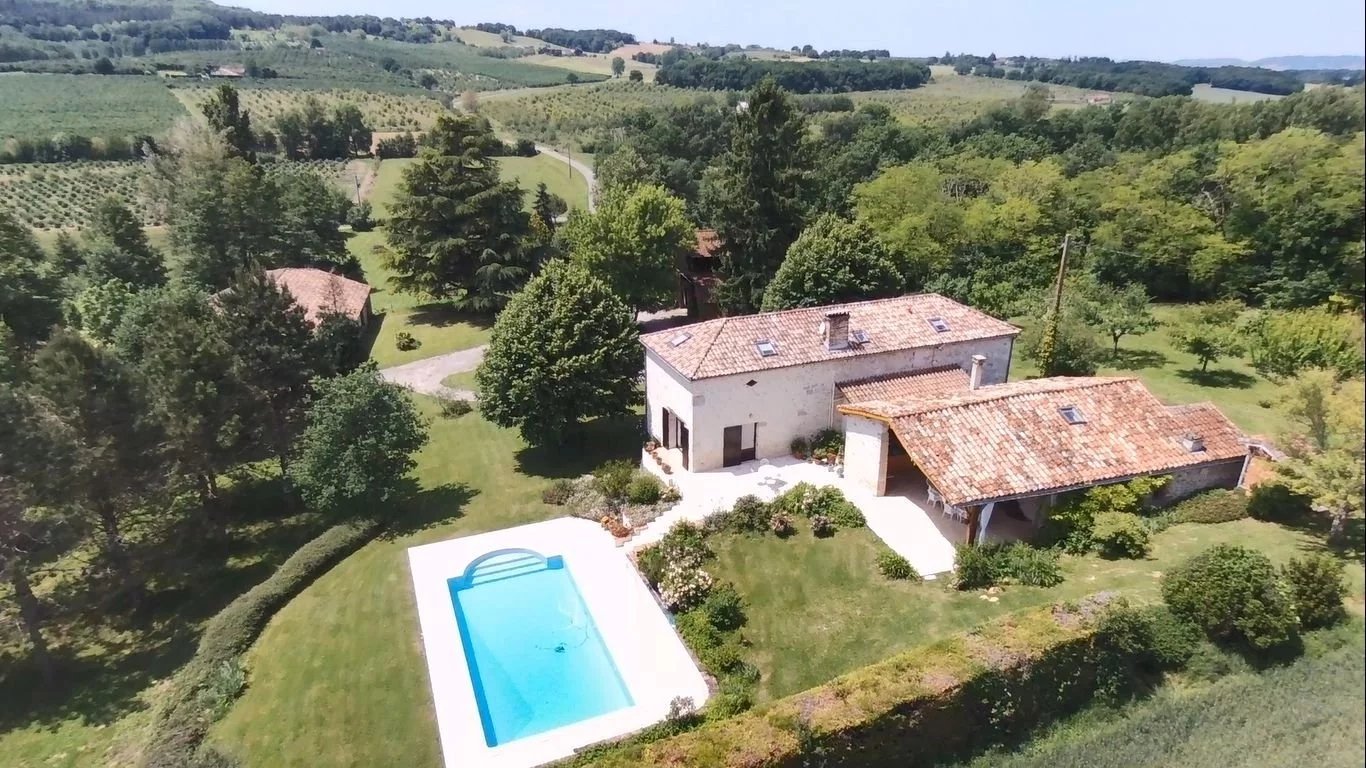 Impressive stone property with pool and private gardens