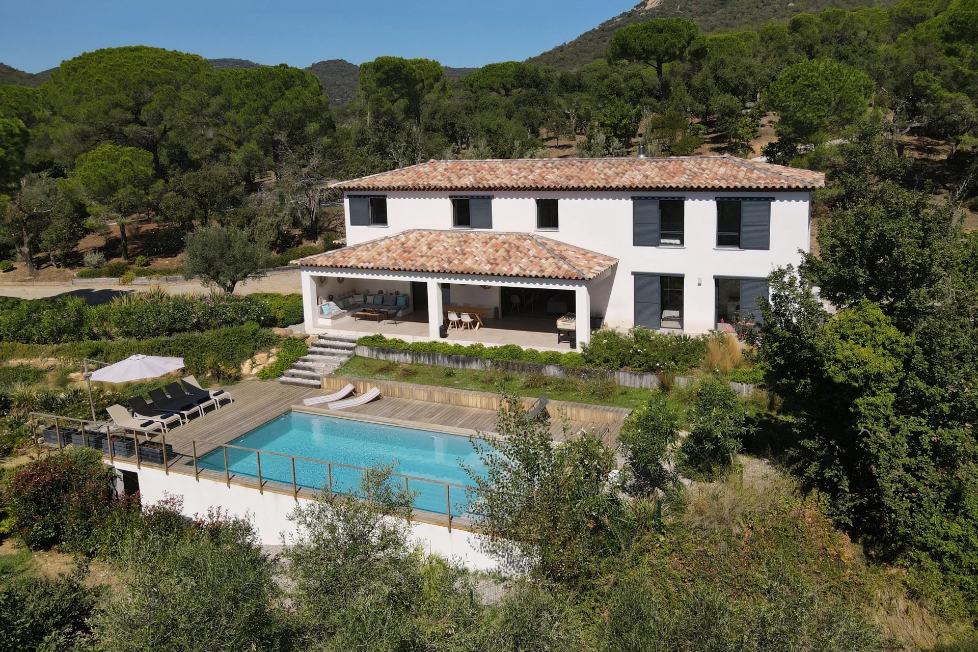 Sensation de campagne à proximité du village de Grimaud