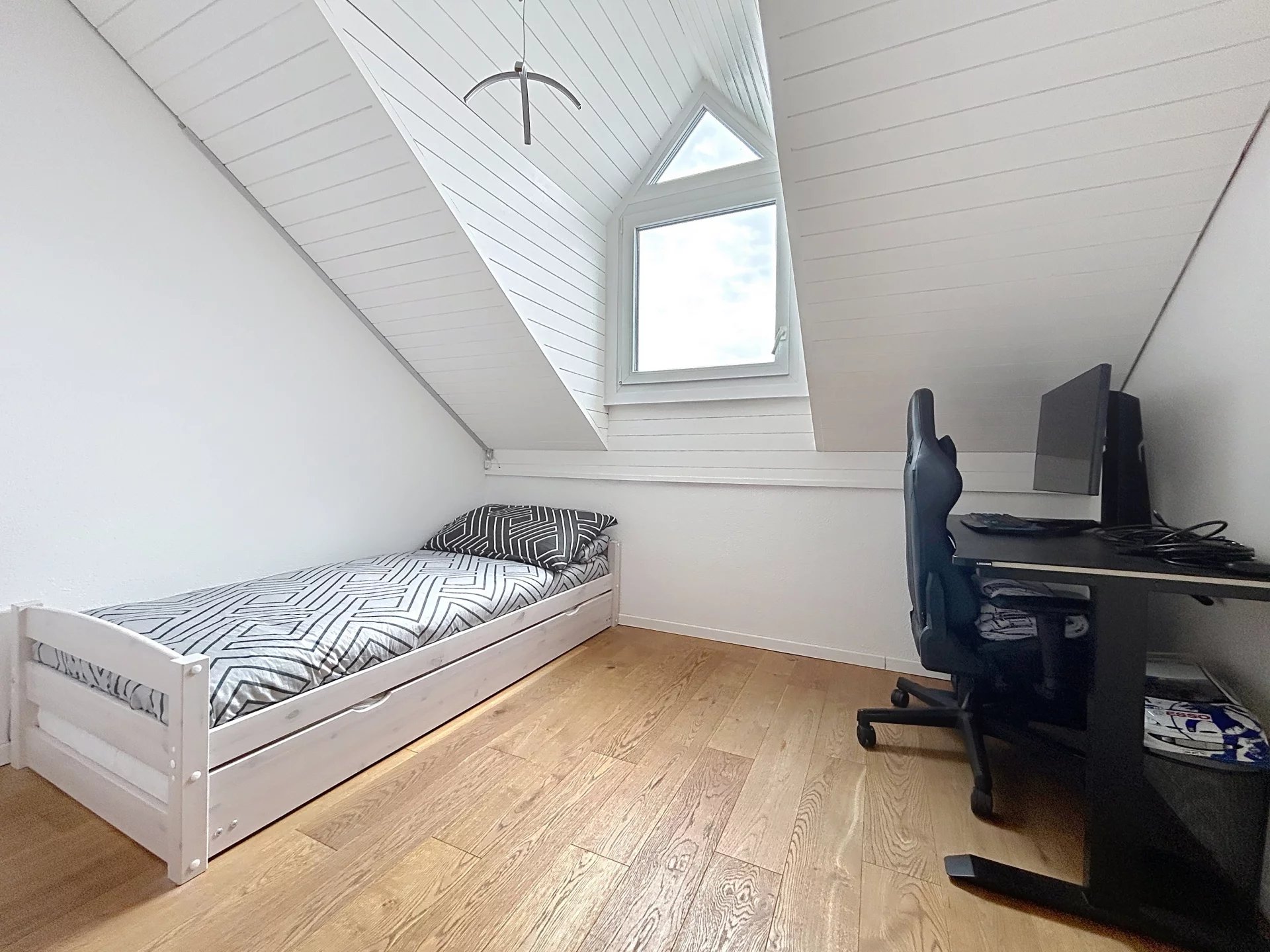 Maison lumineuse avec vue lac et alpes