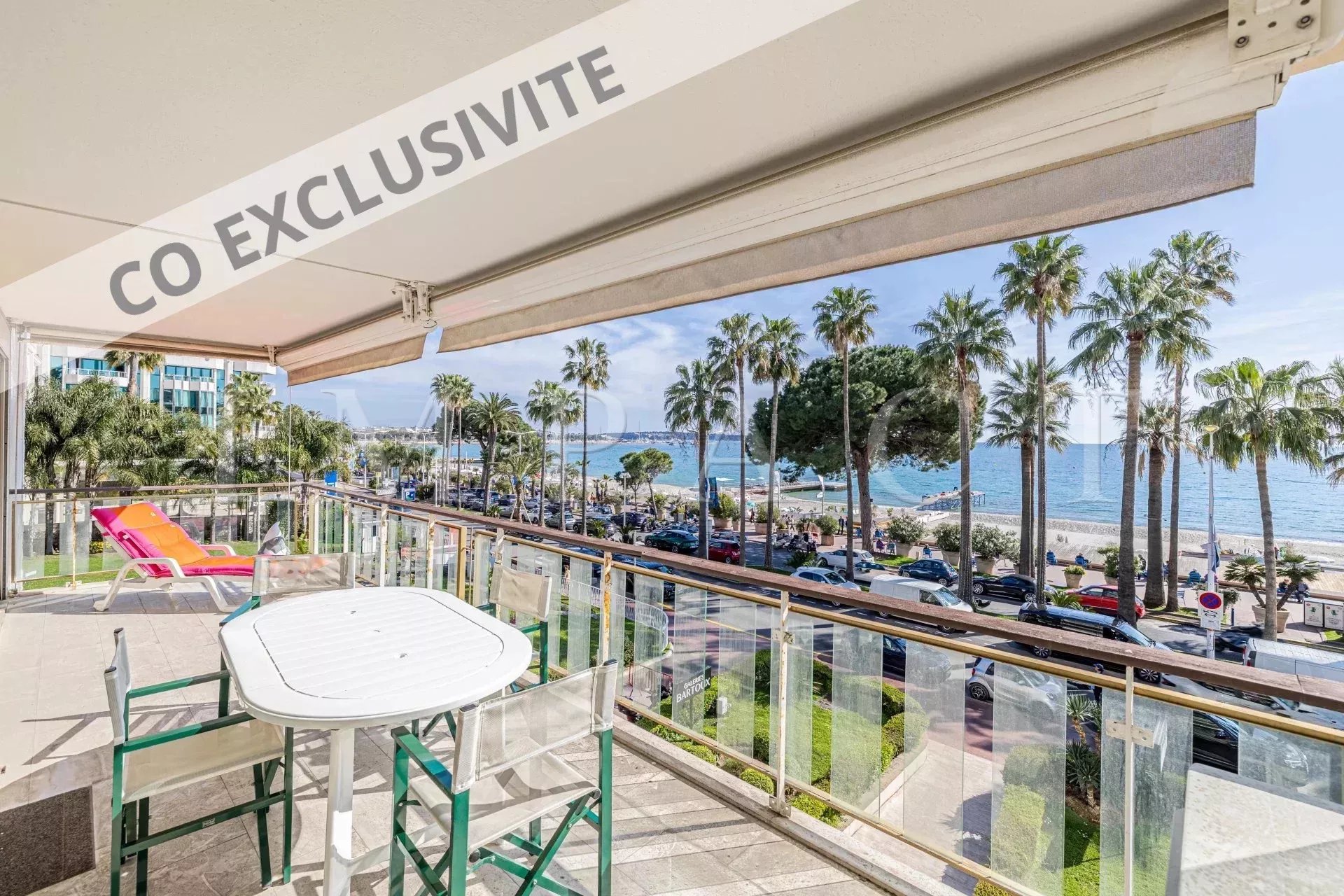 Appartement vue mer à vendre Cannes Croisette