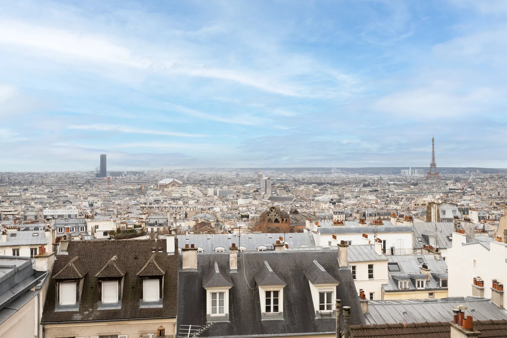 Vue dégagée sur Paris plein SUD