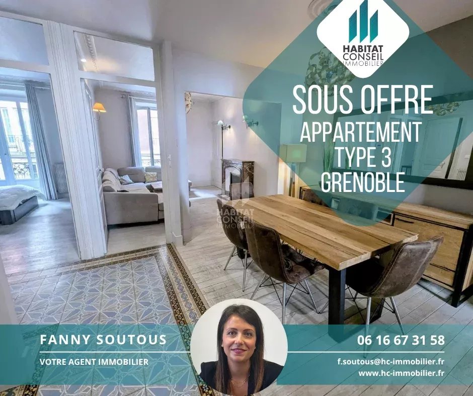 Appartement style Haussmannien de type 3 de62 m²