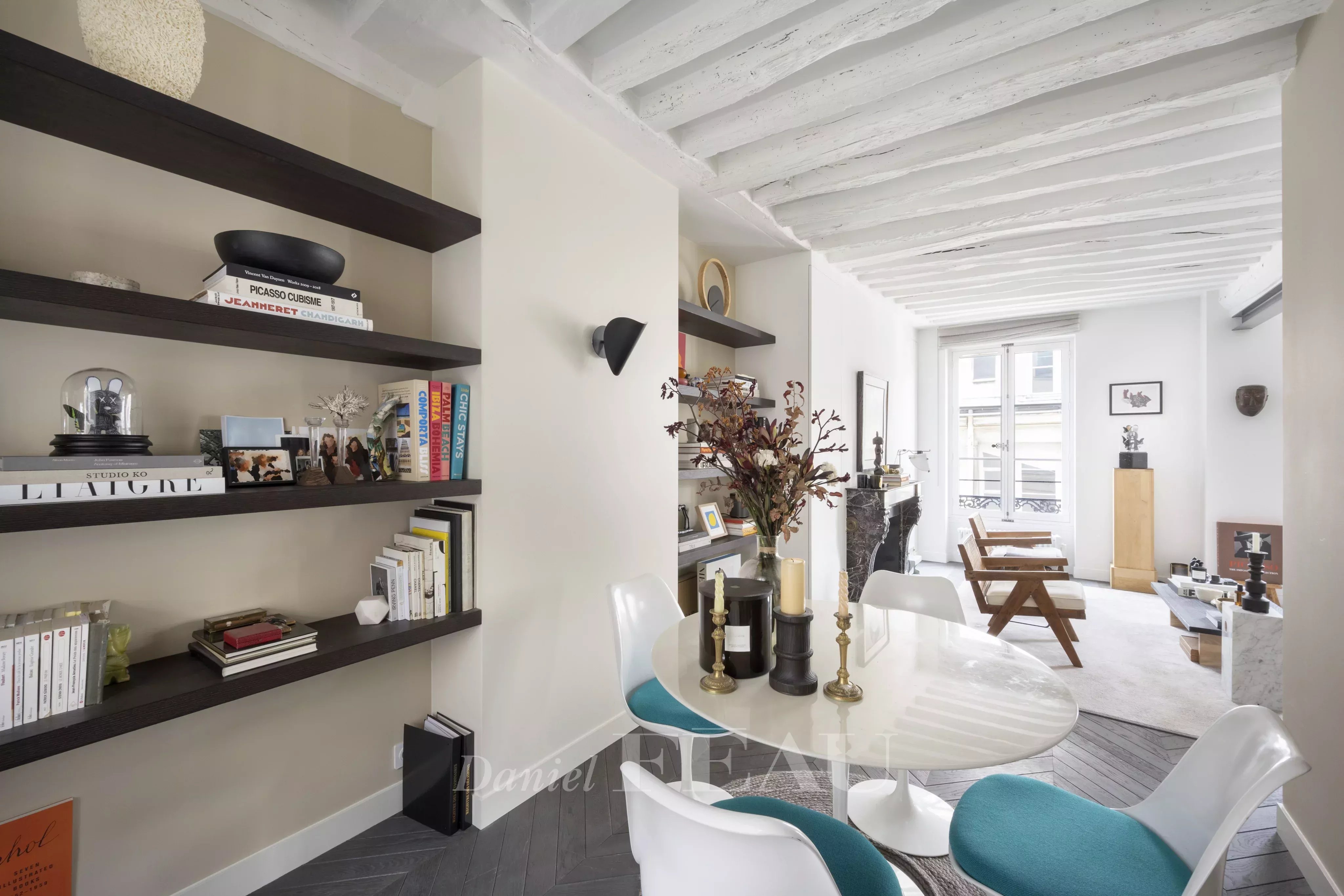Dining room, living room