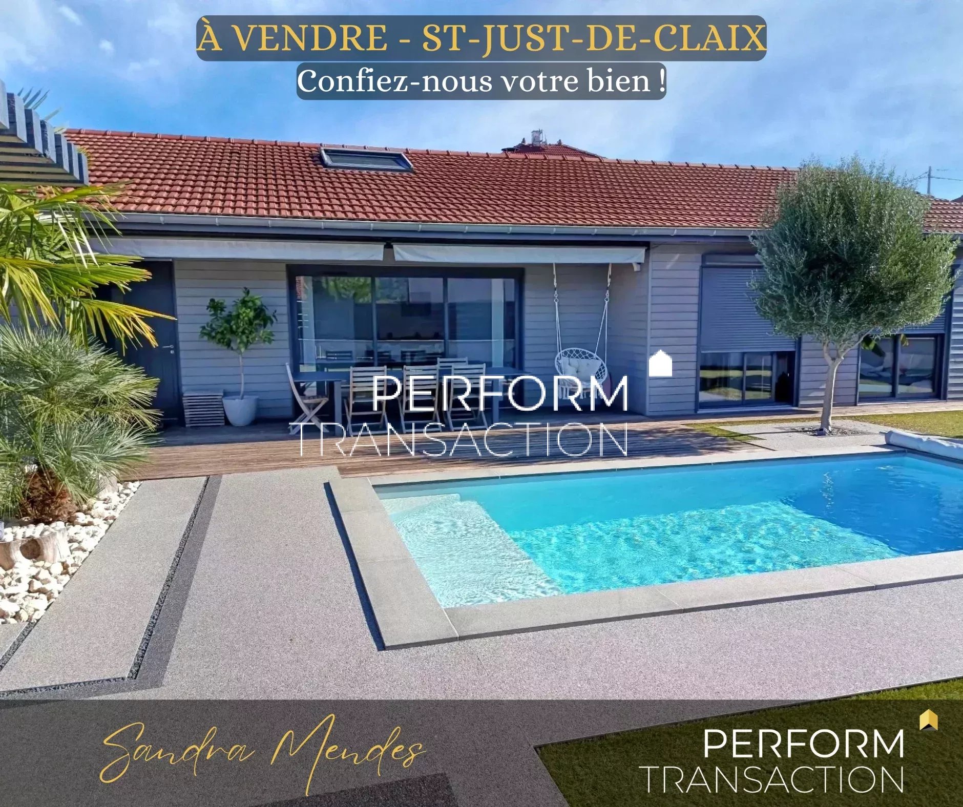 Villa contemporaine avec piscine et prestations haut de gamme