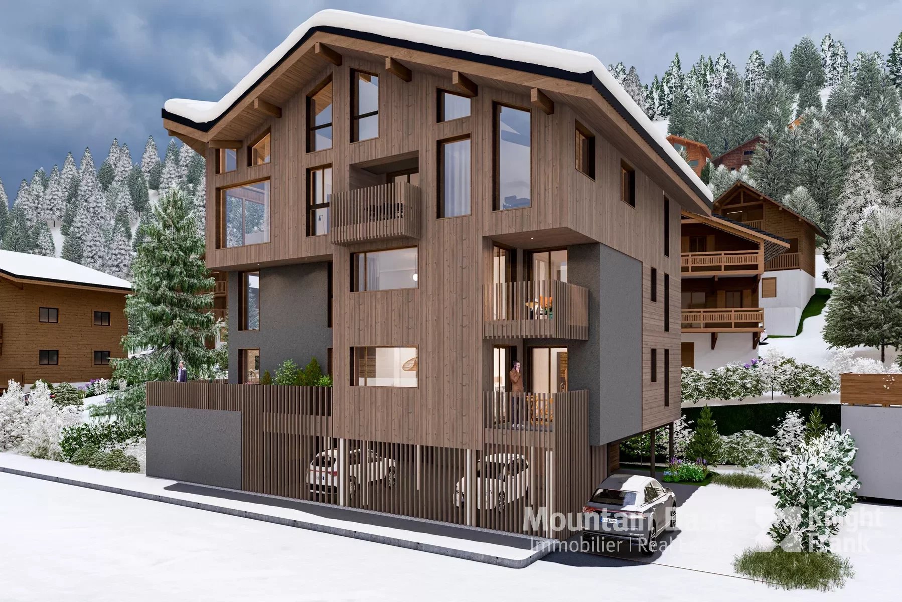 Luxury duplex new build 4 bedroom apartment in Les Gets Accommodation in Chamonix