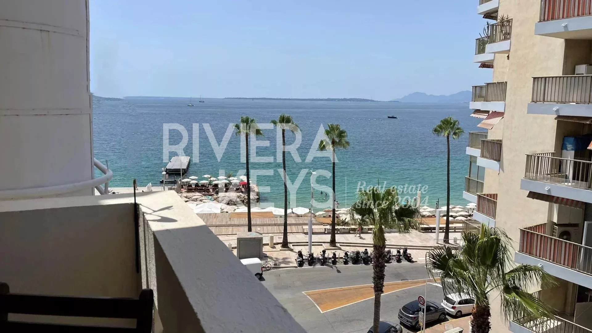 Appartement 3 pièces, terrasse vue mer, emplacement idéal, Juan-les-Pins