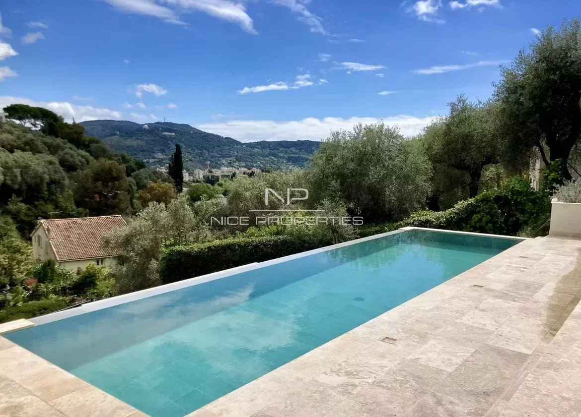 Nice Gairaut, belle villa niçoise rénovée, piscine et garages