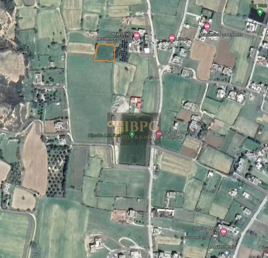 for sale Land in Skiros Central Greece 1375m2 ,45000€